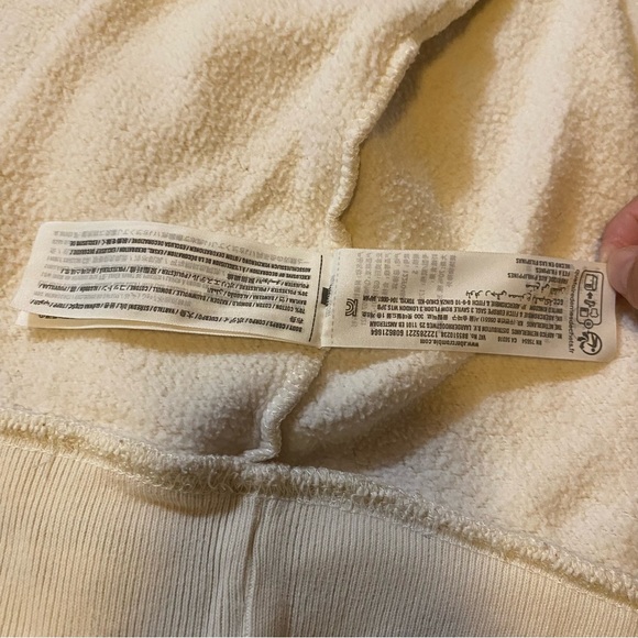 Abercrombie & Fitch Sweatshirt Soft Fleece White Oversized Size S - Picture 14 of 16